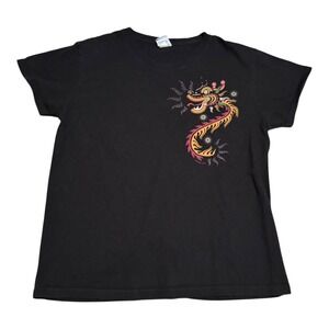 Crazy Shirt 2024 Year of the Dragon Black 100%‎ Cotton Shirt Women's Large